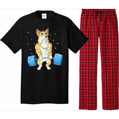 Corgi Weightlifting Pajama Set