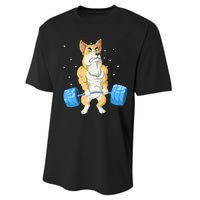 Corgi Weightlifting Performance Sprint T-Shirt