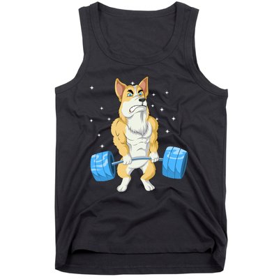 Corgi Weightlifting Tank Top