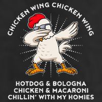 Chicken Wing Chicken Wing Hot Dog 7 Panel Mesh Trucker Snapback Hat