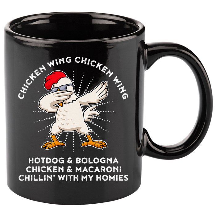 Chicken Wing Chicken Wing Hot Dog 11oz C Handle Ceramic Mug