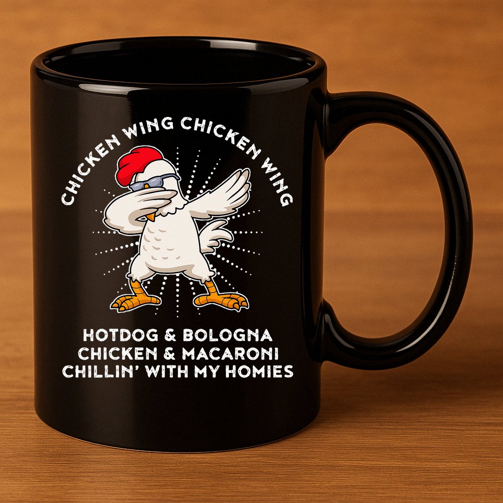 Chicken Wing Chicken Wing Hot Dog 11oz C Handle Ceramic Mug