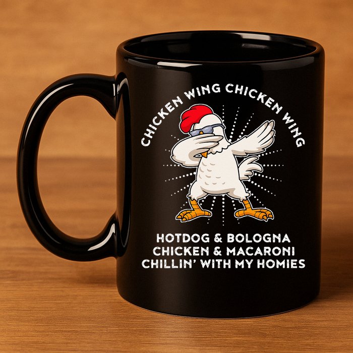 Chicken Wing Chicken Wing Hot Dog 11oz C Handle Ceramic Mug