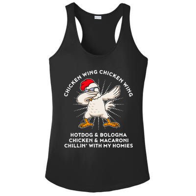 Chicken Wing Chicken Wing Hot Dog Ladies PosiCharge Competitor Racerback Tank