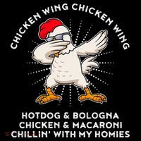 Chicken Wing Chicken Wing Hot Dog Cooling Performance Long Sleeve Crew