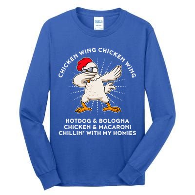Chicken Wing Chicken Wing Hot Dog Tall Long Sleeve T-Shirt
