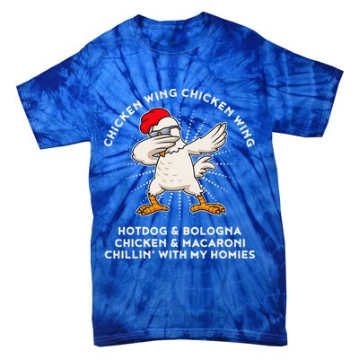 Chicken Wing Chicken Wing Hot Dog Tie-Dye T-Shirt