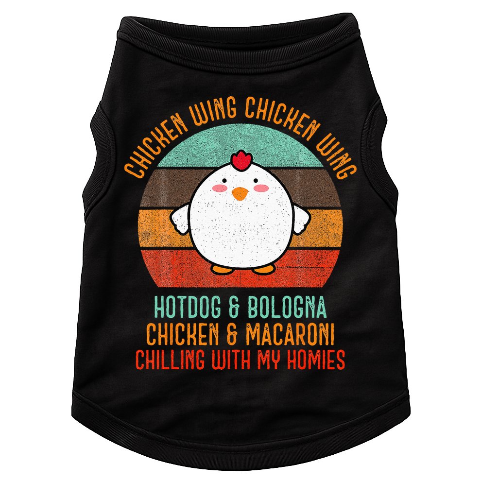 Chicken Wing Chicken Wing Song Lyric Hot Dog Bologna Doggie Tank