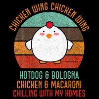Chicken Wing Chicken Wing Song Lyric Hot Dog Bologna Cooling Performance Crew T-Shirt