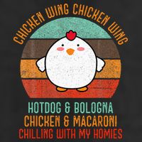 Chicken Wing Chicken Wing Song Lyric Hot Dog Bologna Adult Drive Performance Visor