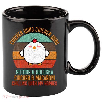 Chicken Wing Chicken Wing Song Lyric Hot Dog Bologna 11oz C Handle Ceramic Mug