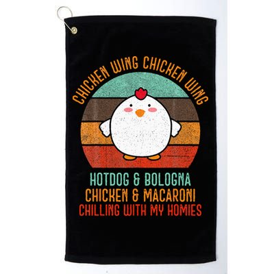 Chicken Wing Chicken Wing Song Lyric Hot Dog Bologna Golf Towel