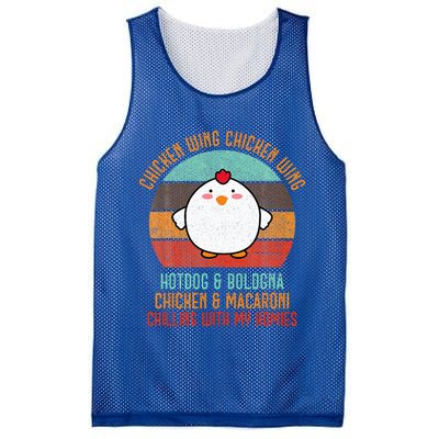 Chicken Wing Chicken Wing Song Lyric Hot Dog Bologna Mesh Reversible Basketball Jersey Tank