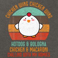 Chicken Wing Chicken Wing Song Lyric Hot Dog Bologna Cotton Canvas Backpack