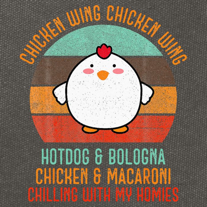 Chicken Wing Chicken Wing Song Lyric Hot Dog Bologna Cotton Canvas Backpack