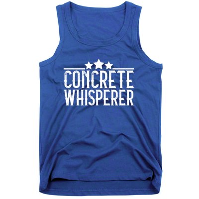 Concrete Whisperer Construction Worker Gift Tank Top