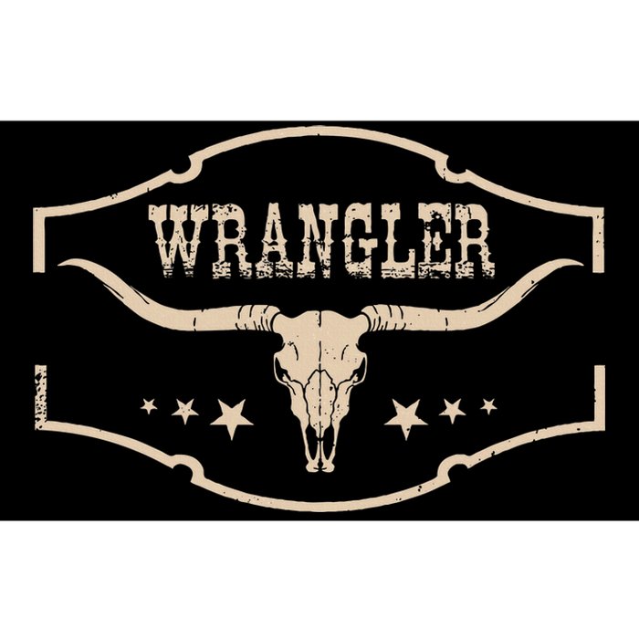 Classic Wranglers Cowhide Bulls Skulls Vintage Styles Pride Bumper Sticker