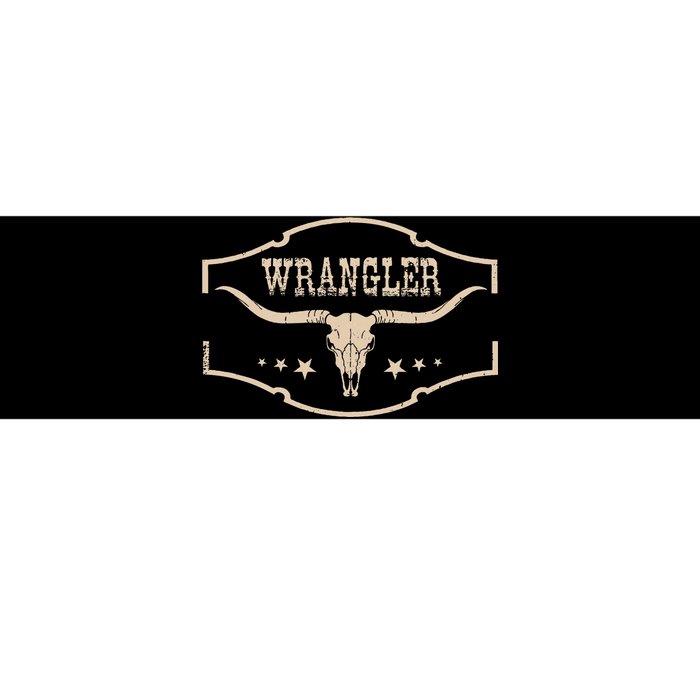 Classic Wranglers Cowhide Bulls Skulls Vintage Styles Pride Bumper Sticker