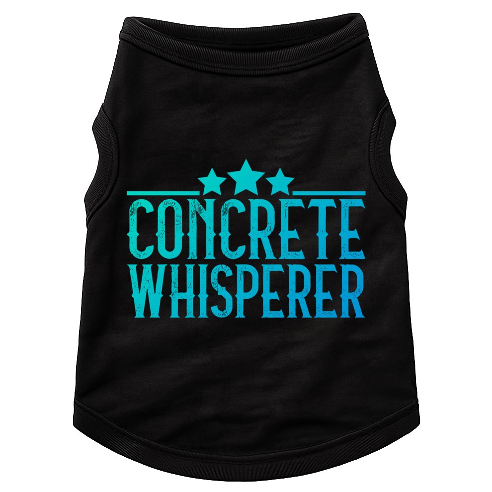 Concrete Whisperer Construction Worker Gift Doggie Tank
