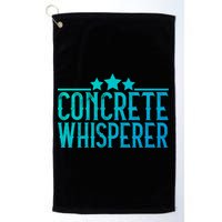 Concrete Whisperer Construction Worker Gift Golf Towel