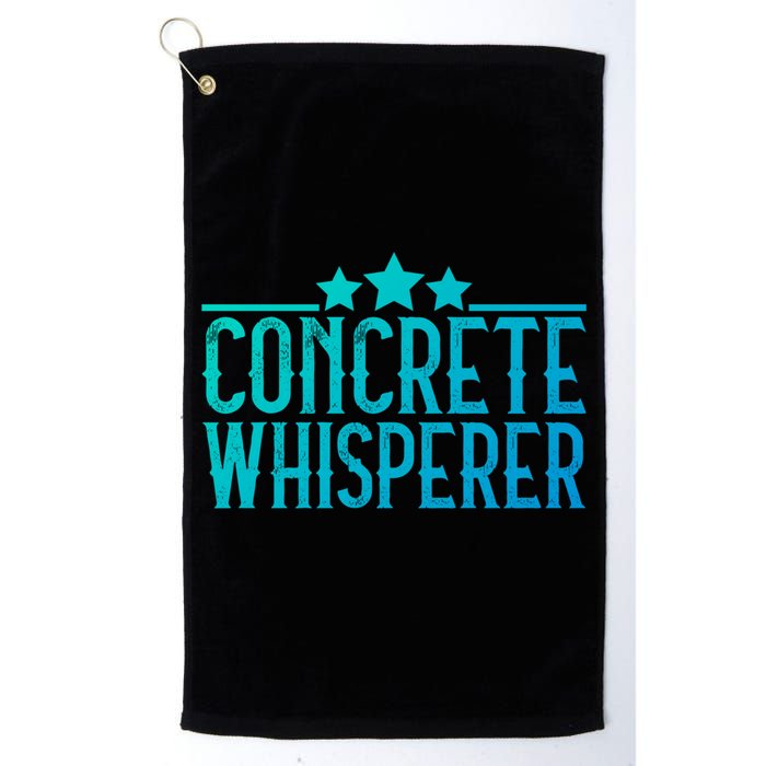 Concrete Whisperer Construction Worker Gift Golf Towel