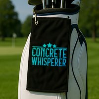 Concrete Whisperer Construction Worker Gift Golf Towel