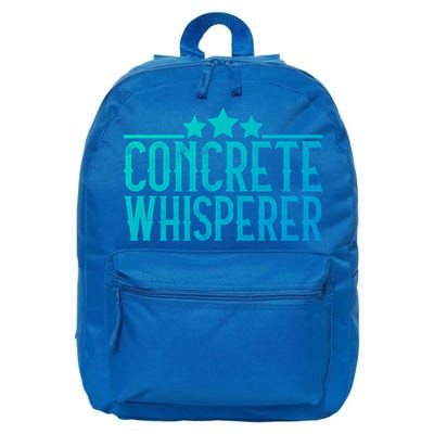 Concrete Whisperer Construction Worker Gift 16 in Basic Backpack