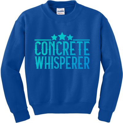 Concrete Whisperer Construction Worker Gift Kids Sweatshirt