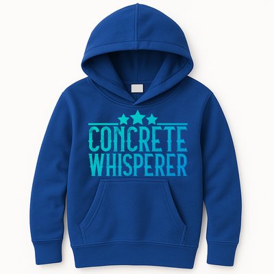 Concrete Whisperer Construction Worker Gift Kids Hoodie