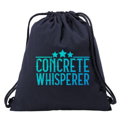 Concrete Whisperer Construction Worker Gift Drawstring Bag