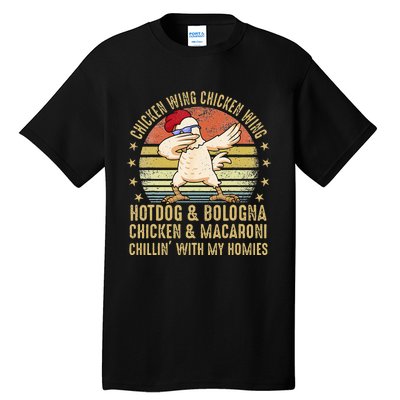 Chicken Wing Chicken Wing Song Lyric Hot Dog Bologna Tall T-Shirt