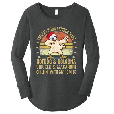 Chicken Wing Chicken Wing Song Lyric Hot Dog Bologna Women's Perfect Tri Tunic Long Sleeve Shirt