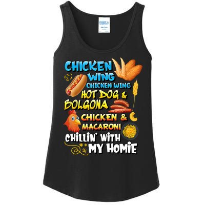 Chicken Wing Chicken Wing Hot Dog Bologna Ladies Essential Tank