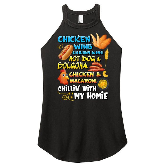 Chicken Wing Chicken Wing Hot Dog Bologna Women’s Perfect Tri Rocker Tank