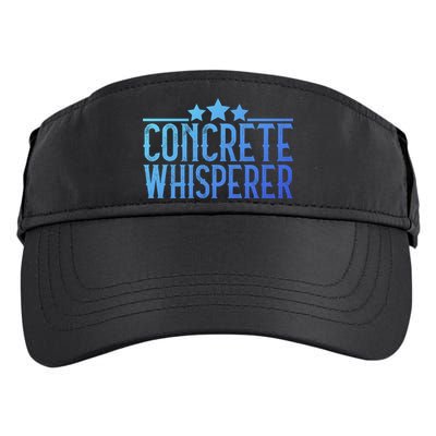 Concrete Whisperer Construction Worker Gift Adult Drive Performance Visor