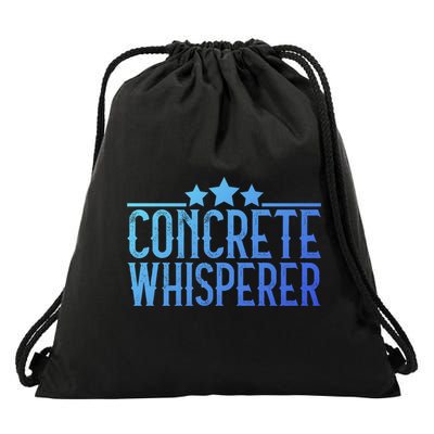 Concrete Whisperer Construction Worker Gift Drawstring Bag