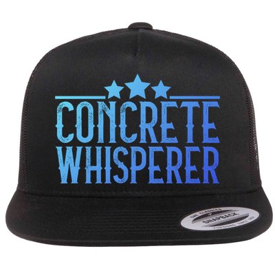 Concrete Whisperer Construction Worker Gift Flatbill Hat