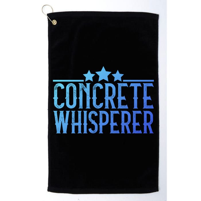 Concrete Whisperer Construction Worker Gift Golf Towel