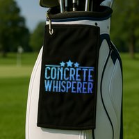 Concrete Whisperer Construction Worker Gift Golf Towel