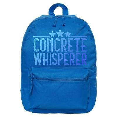 Concrete Whisperer Construction Worker Gift 16 in Basic Backpack