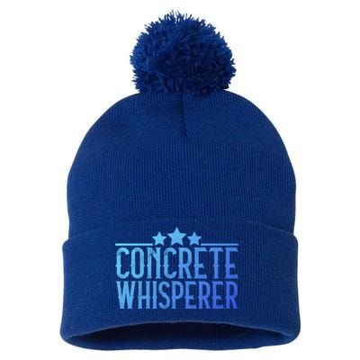 Concrete Whisperer Construction Worker Gift Pom Pom 12in Knit Beanie