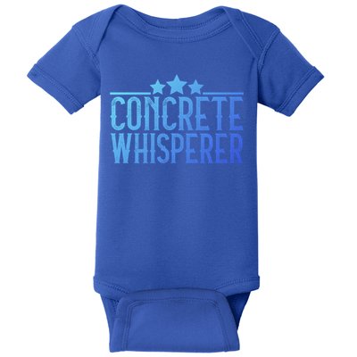 Concrete Whisperer Construction Worker Gift Baby Bodysuit