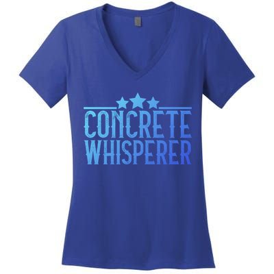 Concrete Whisperer Construction Worker Gift Women's V-Neck T-Shirt