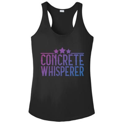 Concrete Whisperer Construction Worker Gift Ladies PosiCharge Competitor Racerback Tank