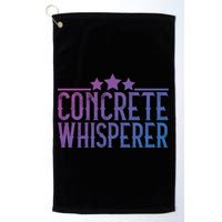 Concrete Whisperer Construction Worker Gift Golf Towel