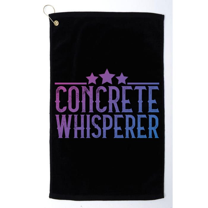 Concrete Whisperer Construction Worker Gift Golf Towel