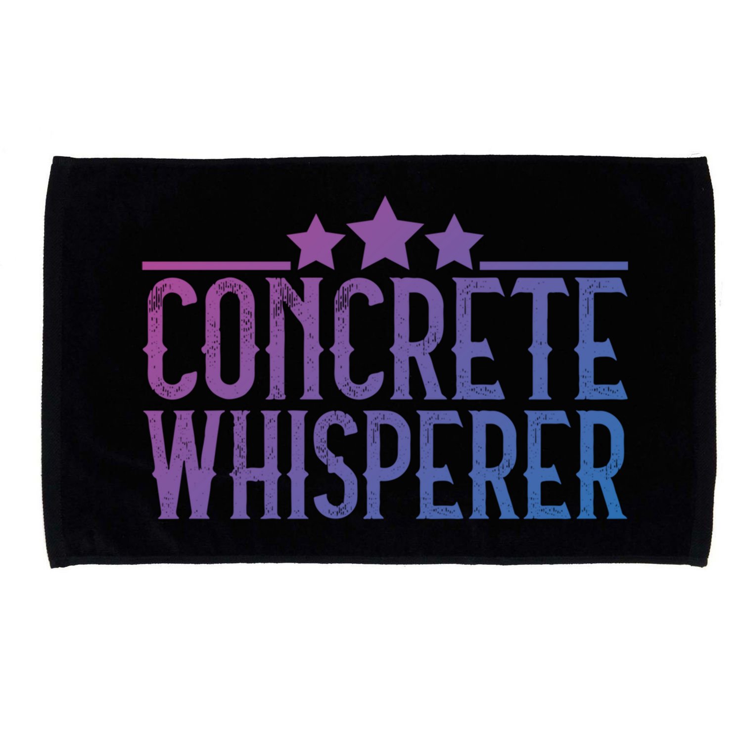 Concrete Whisperer Construction Worker Gift Microfiber Hand Towel