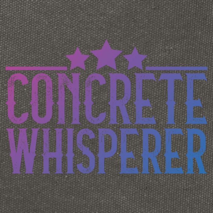 Concrete Whisperer Construction Worker Gift Cotton Canvas Backpack