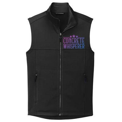 Concrete Whisperer Construction Worker Gift Collective Smooth Fleece Vest