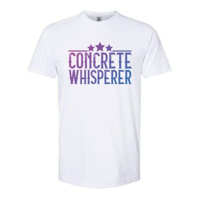 Concrete Whisperer Construction Worker Gift Softstyle® CVC T-Shirt